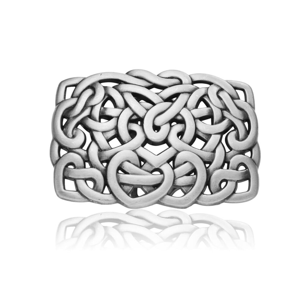 4873 Celtic Belt Buckle Cowboy, Keltic Knot Square Western Belt Buckles